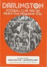 Darlington v Sunderland 24-Aug-1982