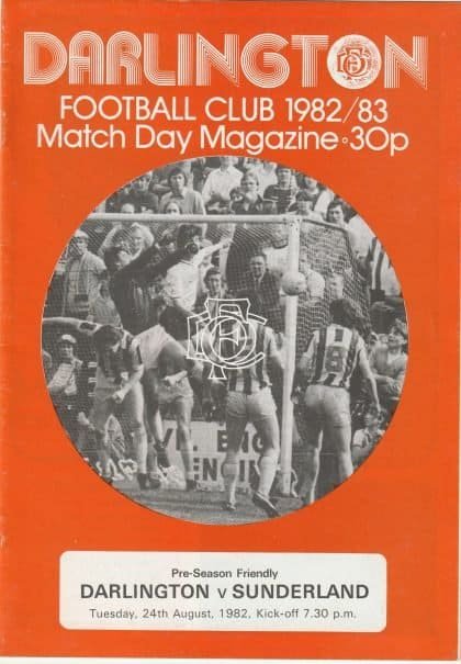 Darlington v Sunderland 24-Aug-1982