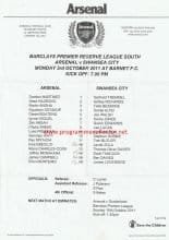 Arsenal Reserves v Swansea City Reserves  03-Oct-2011