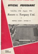 Doncaster Rovers v Torquay United 27-Aug-1966