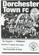 Dorchester Town v Torquay United 03-Aug-2002