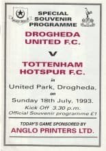 Drogheda United v Tottenham Hotspur  18-Jul-1993