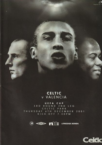 Glasgow Celtic v Valencia  06-Dec-2001