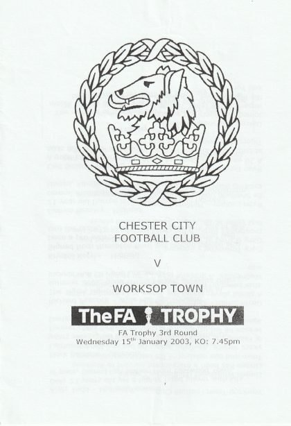 Chester City v Worksop Town 15-Jan-2003