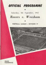 Doncaster Rovers v Wrexham  04-Sep-1965
