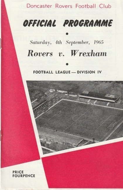 Doncaster Rovers v Wrexham  04-Sep-1965