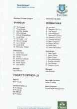 Everton v Birmingham City 20-Dec-2009