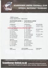 Scunthorpe United v Hartlepool United 30-Aug-2011