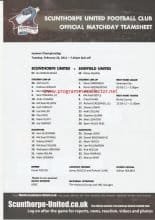 Scunthorpe United v Sheffield United 22-Feb-2011