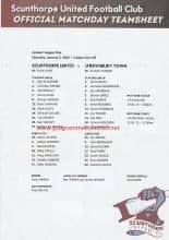 Scunthorpe United v Shrewsbury Town 05-Jan-2013