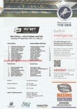 Millwall v Southend United  19-Sep-2015