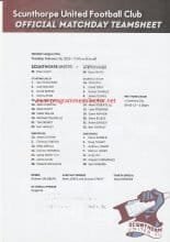 Scunthorpe United v Stevenage 26-Feb-2013