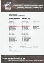 Scunthorpe United v Swansea City 05-Mar-2011