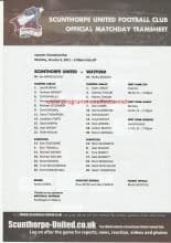 Scunthorpe United v Watford 03-Jan-2011