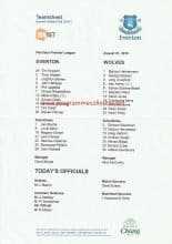 Everton v Wolverhampton Wanderers 21-Aug-2010