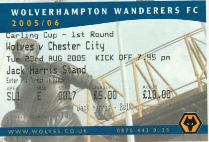 Wolverhampton Wanderers v Chester City 23-Aug-2005