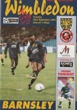 Wimbledon v Barnsley 23-Sep-1997