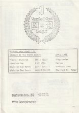 Vauxhall Opel League Bulletin no39  1987/88