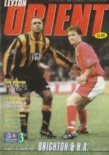 Leyton Orient v Brighton & Hove Albion 17-Jan-1998