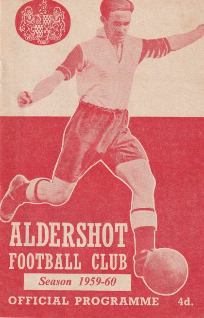Aldershot v Gillingham    16-Jan-1960