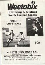 Weetabix Kettering & District Youth Football League Cup Finals 1988