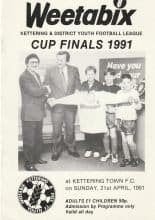 Weetabix Kettering & District Youth Football League Cup Finals 1991