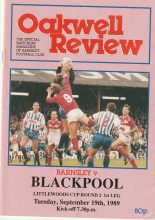 Barnsley v Blackpool 19-Sep-1989