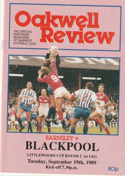 Barnsley v Blackpool 19-Sep-1989