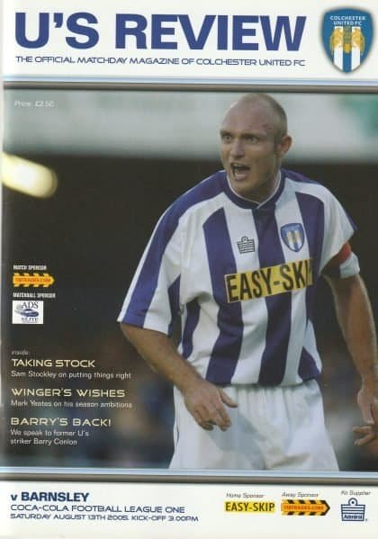 Colchester United v Barnsley   13-Aug-2005