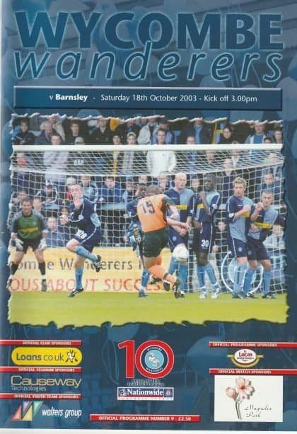 Wycombe Wanderers v Barnsley 18-Oct-2003