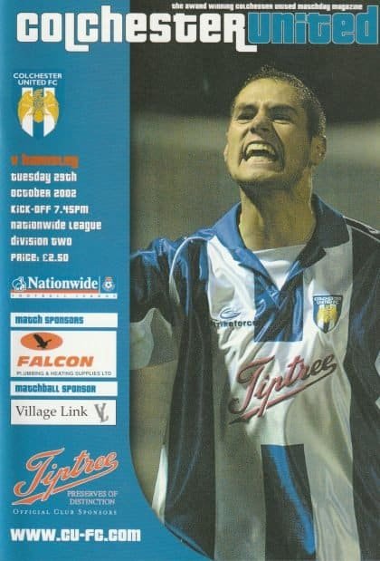 Colchester United v Barnsley   29-Oct-2002