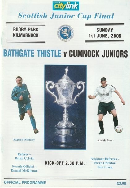 Bathgate Thistle v Cumnock Juniors  01-Jun-2008