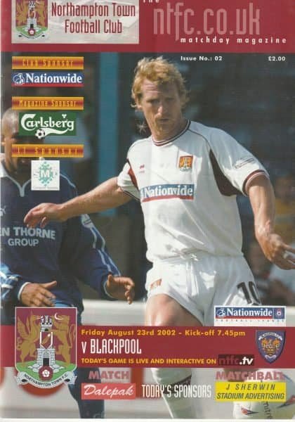 Northampton Town v Blackpool 23-Aug-2002