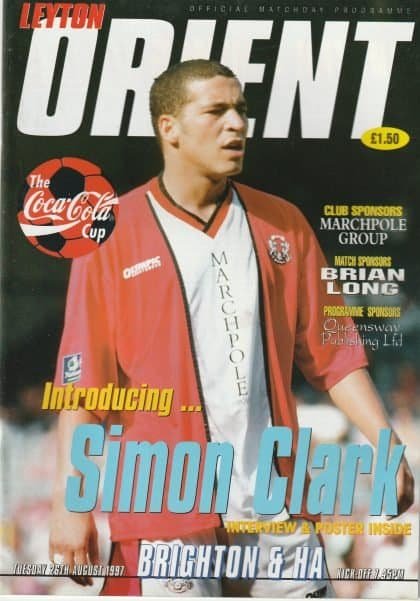 Leyton Orient v Brighton & Hove Albion 26-Aug-1997