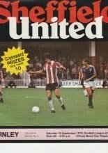 Sheffield United v Burnley 16-Sep-1978