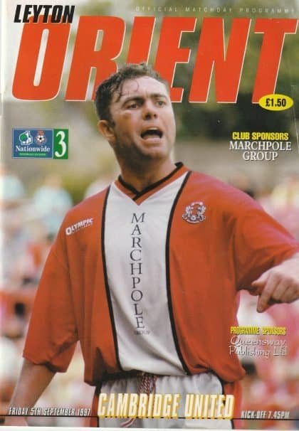 Leyton Orient v Cambridge United 05-Sep-1997