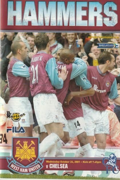 West Ham United v Chelsea 24-Oct-2001