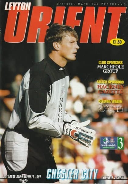 Leyton Orient v Chester City    08-Nov-1997