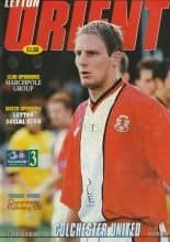 Leyton Orient v Colchester United   25-Oct-1997