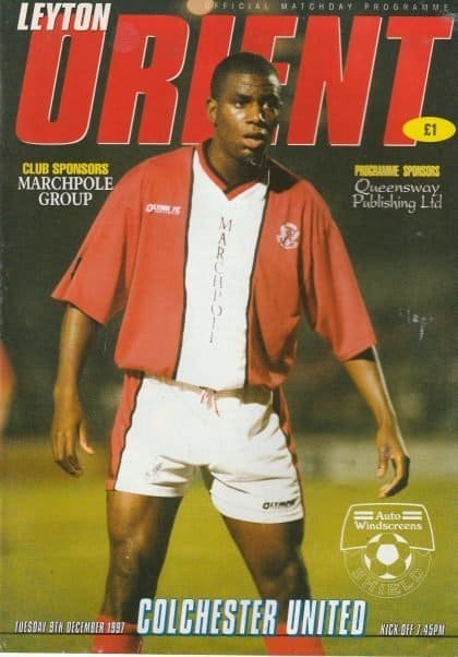 Leyton Orient v Colchester United   09-Dec-1997