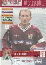 Northampton Town v Crewe Alexandra 10-Aug-2002