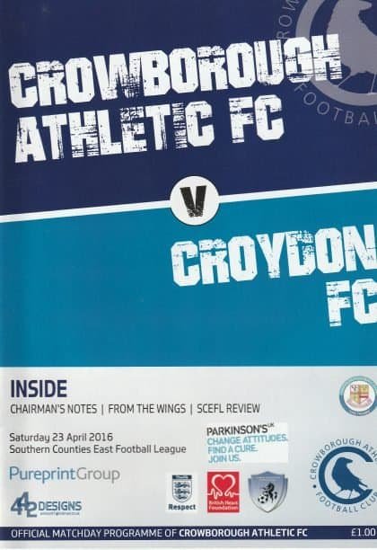 Crowborough Athletic v Croydon   23-Apr-2016