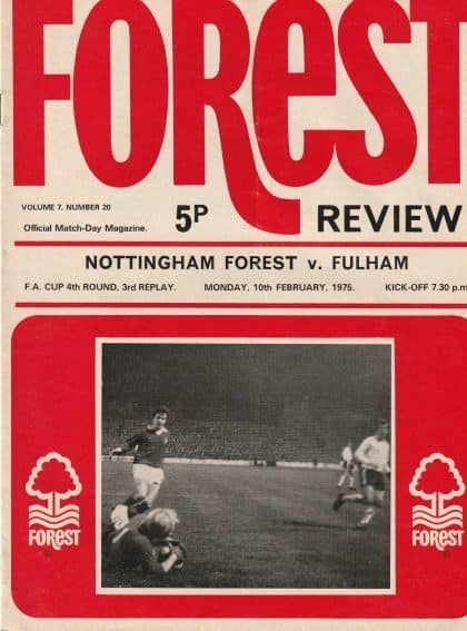 Nottingham Forest v Fulham  10-Feb-1975