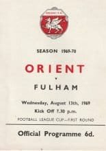 Leyton Orient v Fulham 13-Aug-1969