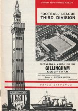 Grimsby Town v Gillingham 13-Mar-1968