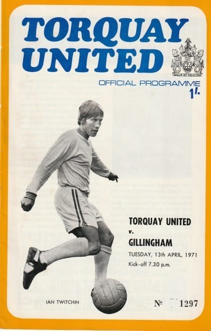 Torquay United v Gillingham 13-Apr-1971