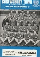 Shrewsbury Town v Gillingham 17-Feb-1968