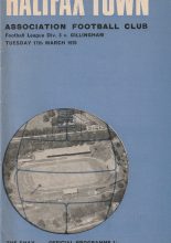 Halifax Town v Gillingham  17-Mar-1970