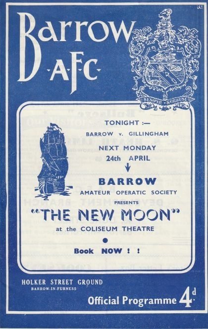 Barrow v Gillingham 17-Apr-1961