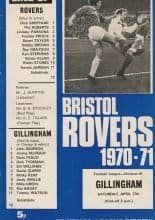 Bristol Rovers v Gillingham 17-Apr-1971